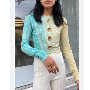 Paloma Wool Long Sleeve Top with Cutouts